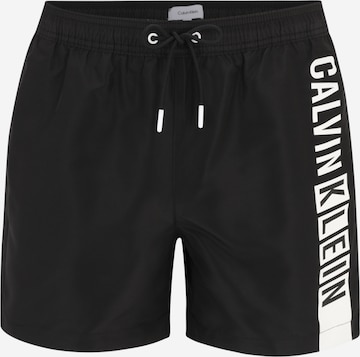 Calvin Klein Swimwear - Bermudas 'Intense Power' en negro: frente