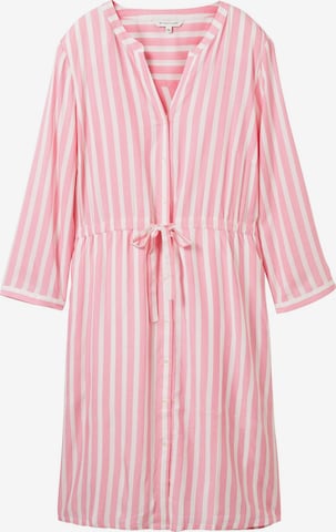 TOM TAILOR Платье-рубашка в Ярко-розовый: спереди