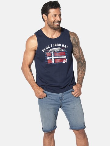 T-Shirt 'Olof' Jan Vanderstorm en bleu : devant