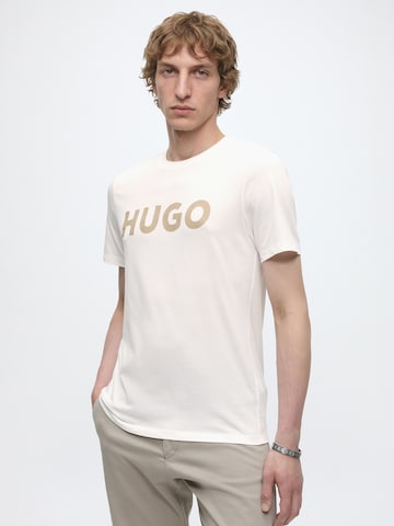 HUGO Μπλουζάκι 'Dulivio' σε λευκό