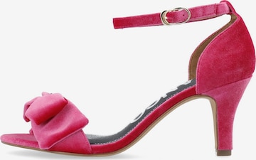 Bianco Strap Sandals in Pink: front