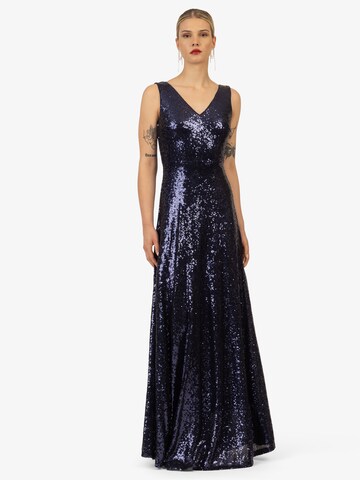 Kraimod - Vestido de noche en azul: frente