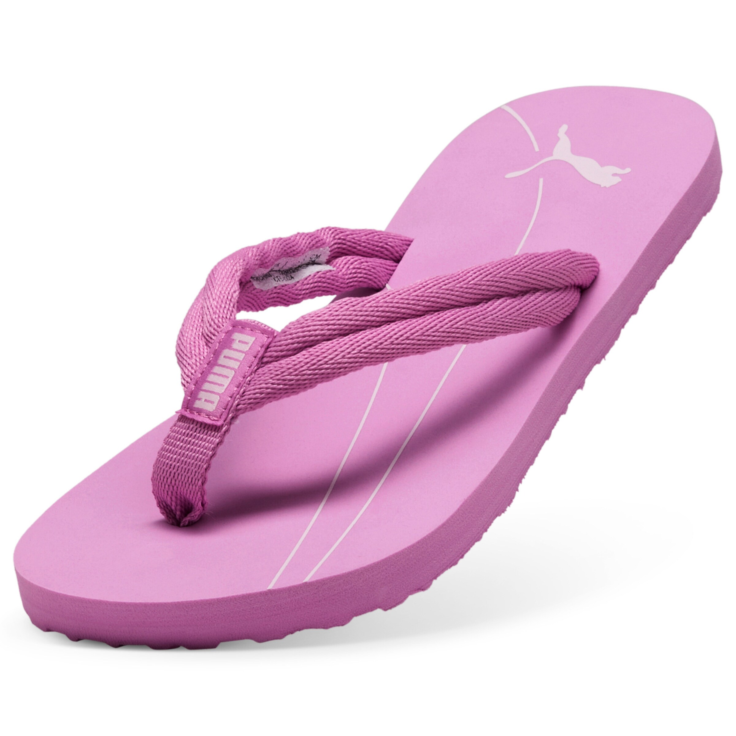PUMA T-Bar Sandals in Pink: front