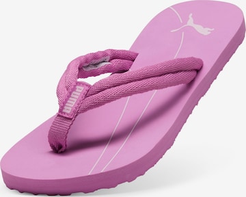 PUMA T-Bar Sandals in Pink: front