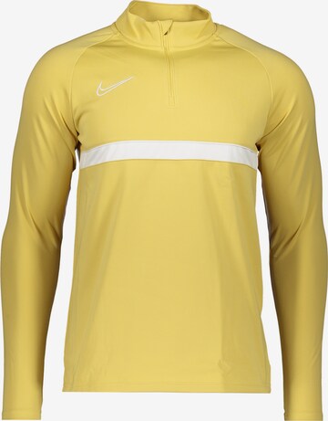 NIKE Sportsweatshirt 'Academy' in Gelb: Vorderseite