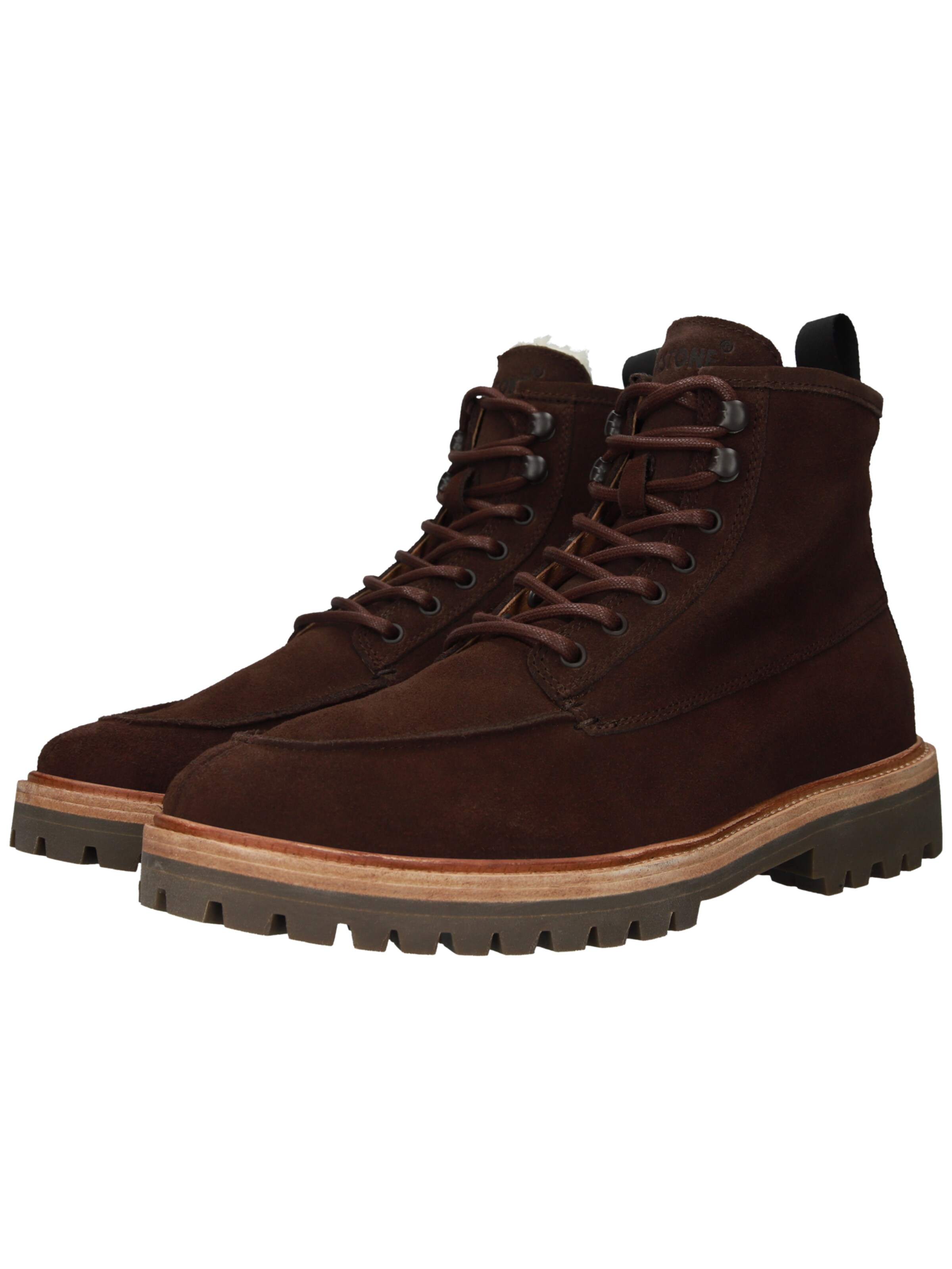 BLACKSTONE - Botas com atacadores 'Gastown Boaz CG164' em castanho