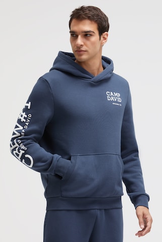 CAMP DAVID Sweatshirt in Blue: front