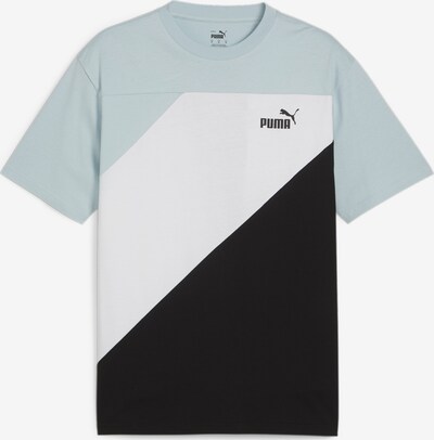 PUMA T-Shirt fonctionnel 'Power' en bleu nuit / bleu clair / blanc, Vue avec produit