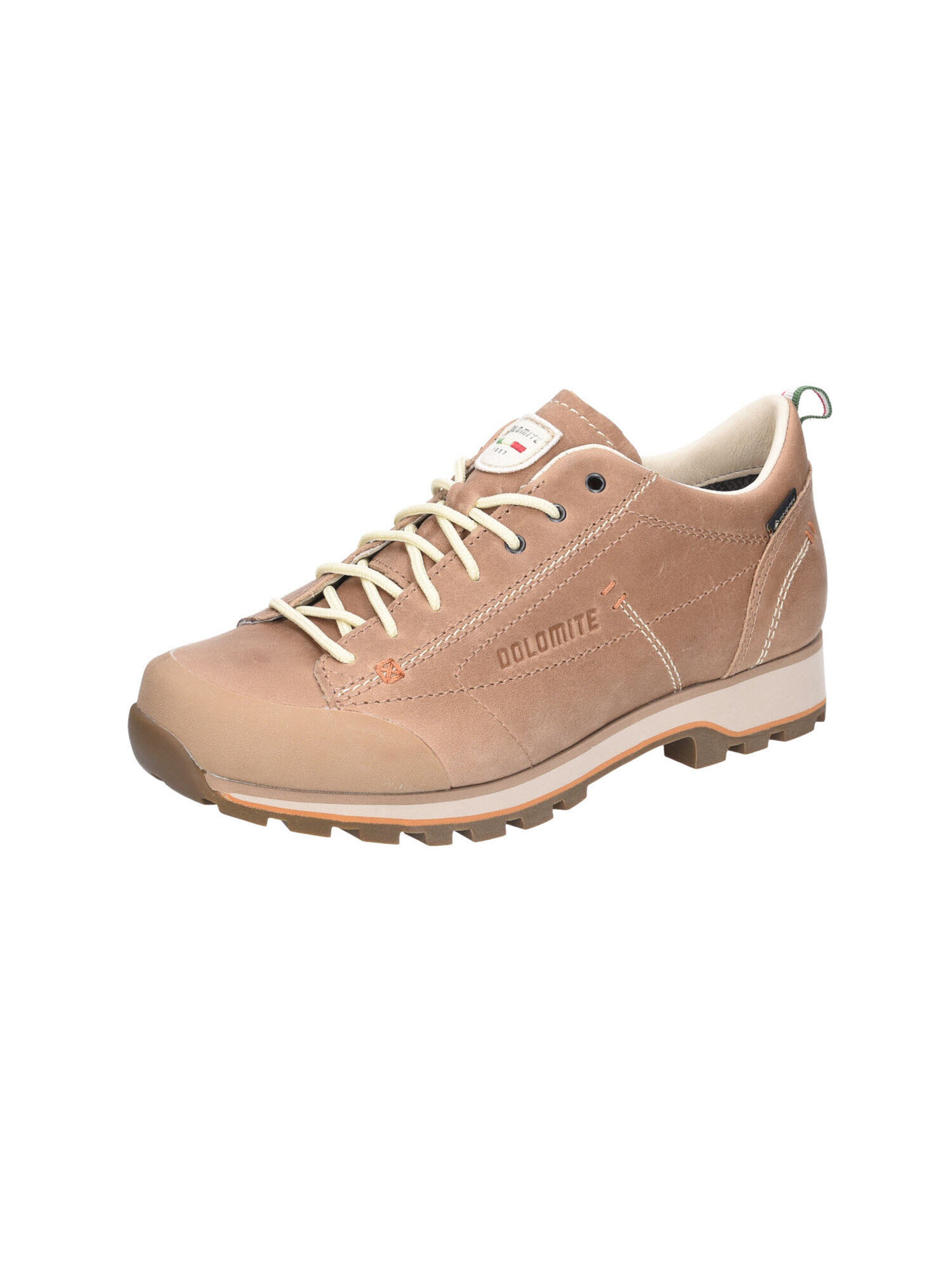 Dolomite Athletic Lace-Up Shoes 'Cinquantaquattro' in Beige: front