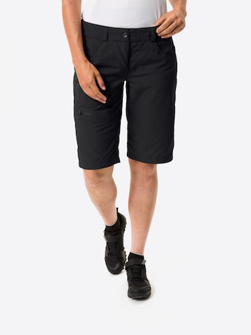 VAUDE Regular Workout Pants 'Tamaro II' in Black: front