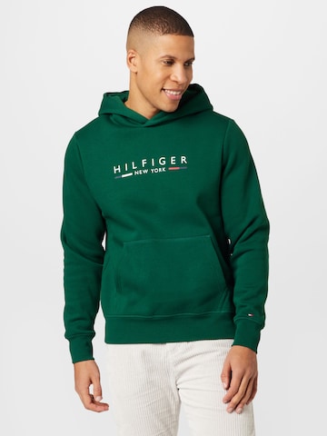 TOMMY HILFIGER Sweatshirt 'NEW YORK' in Green: front