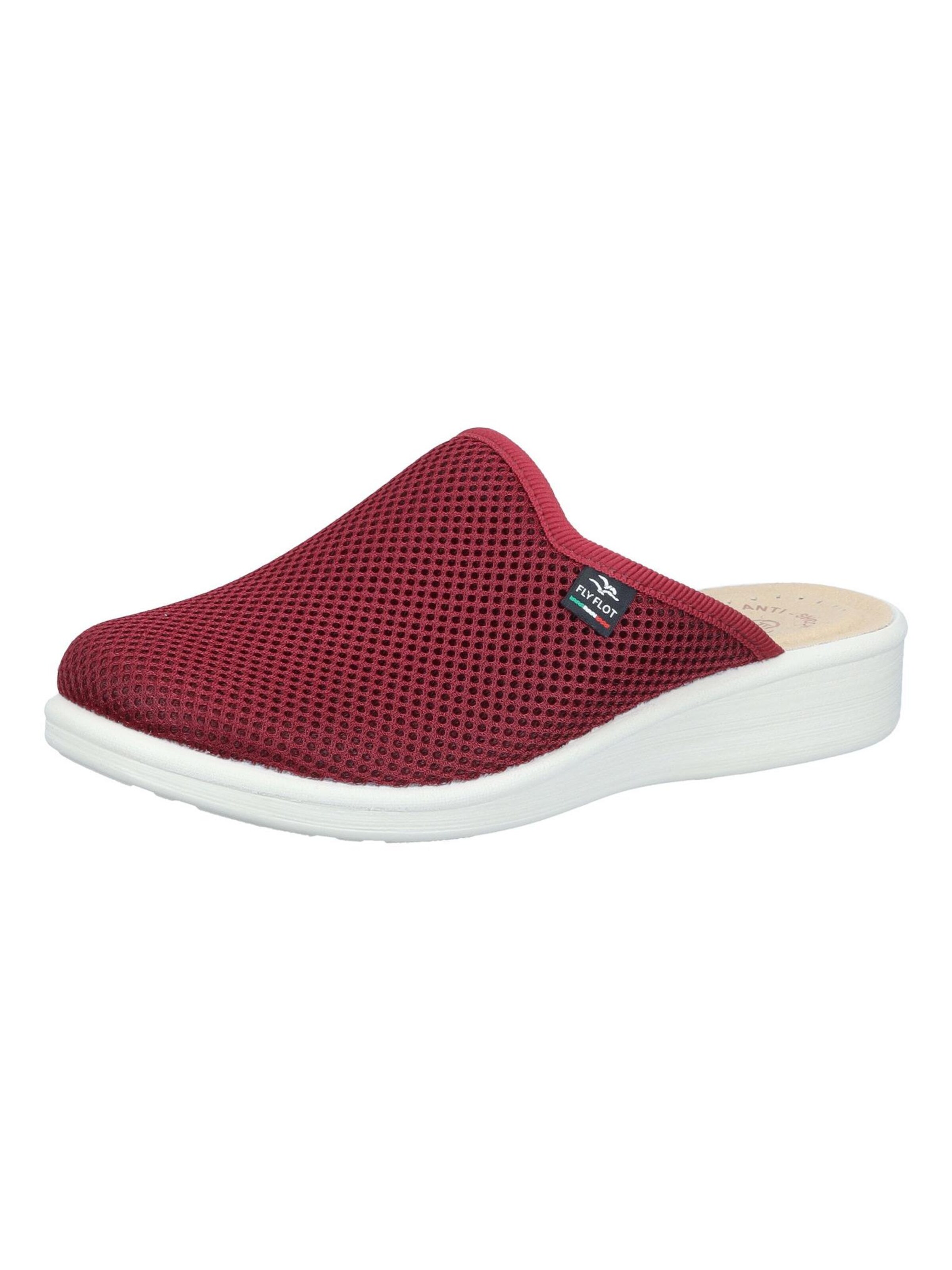 FLY FLOT Slippers in Red: front