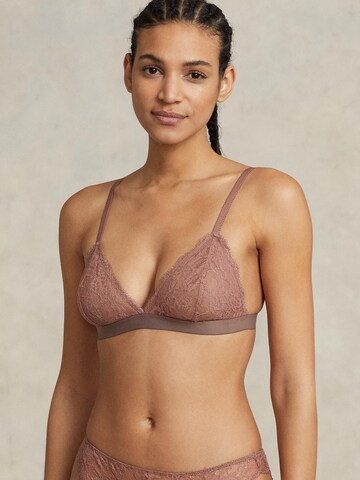 Polo Ralph Lauren Triangle Bra ' BRALETTE ' in Beige: front