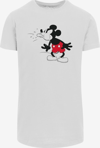 F4NT4STIC Shirt 'Mickey Mouse Tongue' in Wit: voorkant