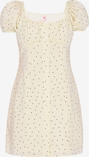 MYMO Kleid in hellgelb / schwarz, Produktansicht