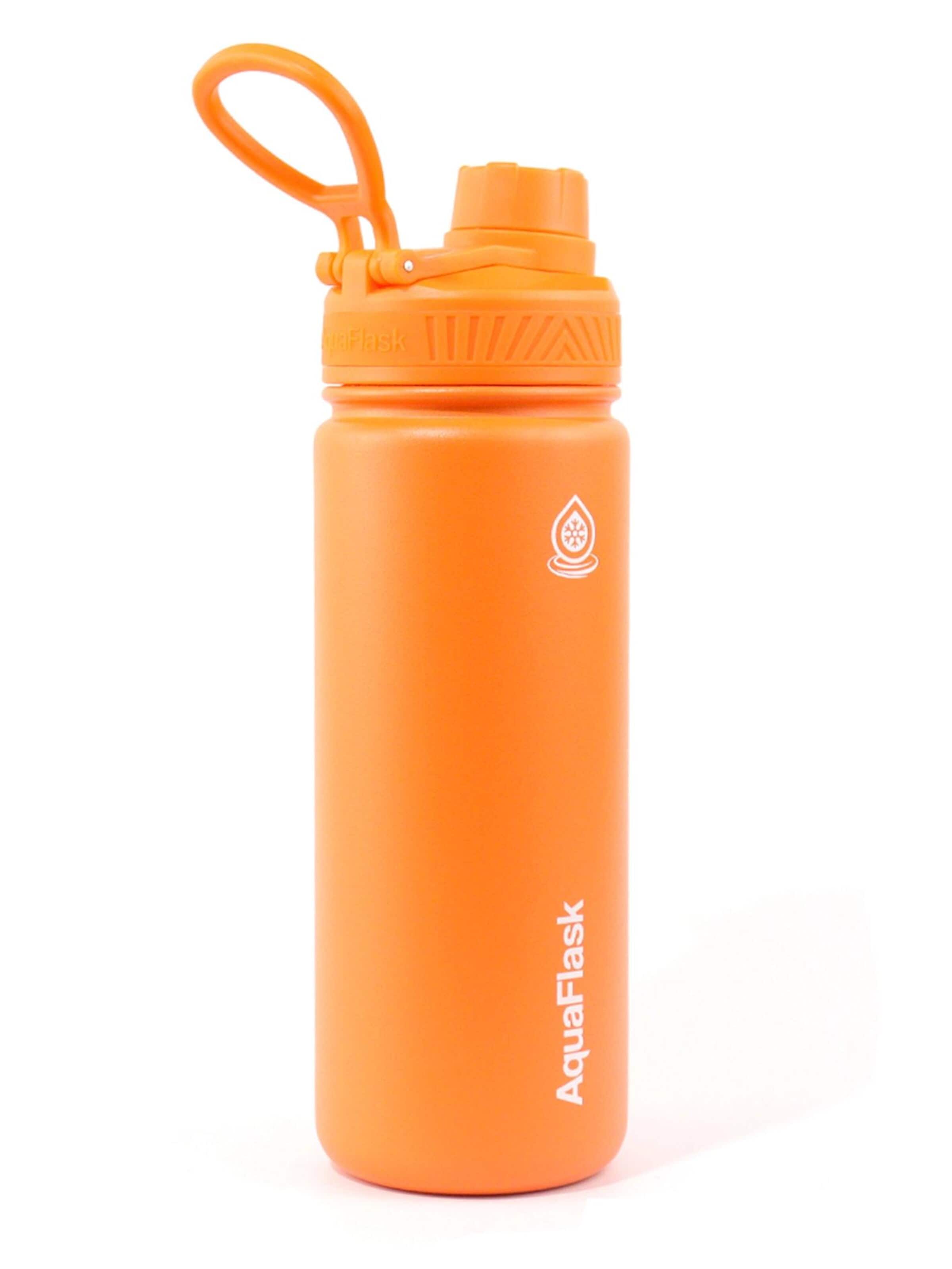 AquaFlask Láhev na vodu 'AquaFlask Termoláhev REGULAR 532 ml' – oranžová: přední strana
