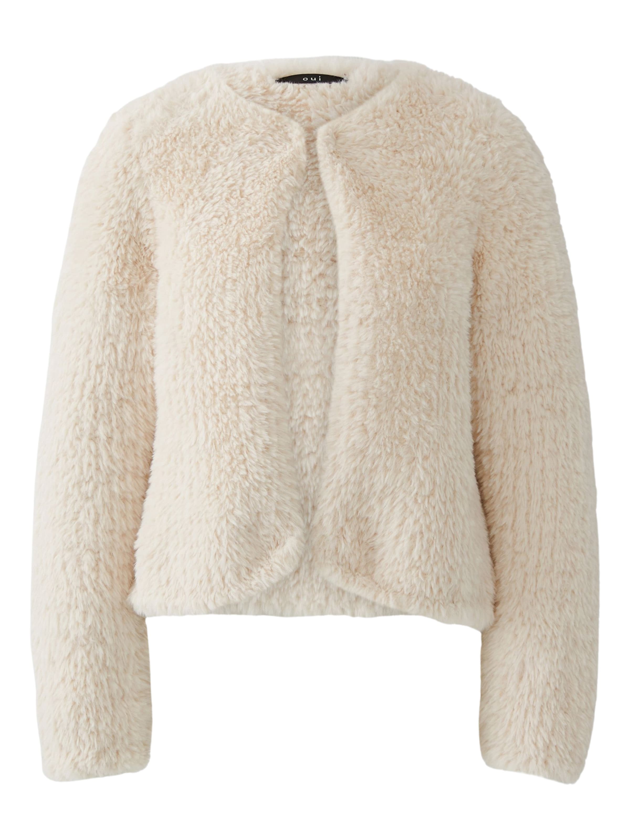 OUI Strickjacke in Beige: Vorderseite