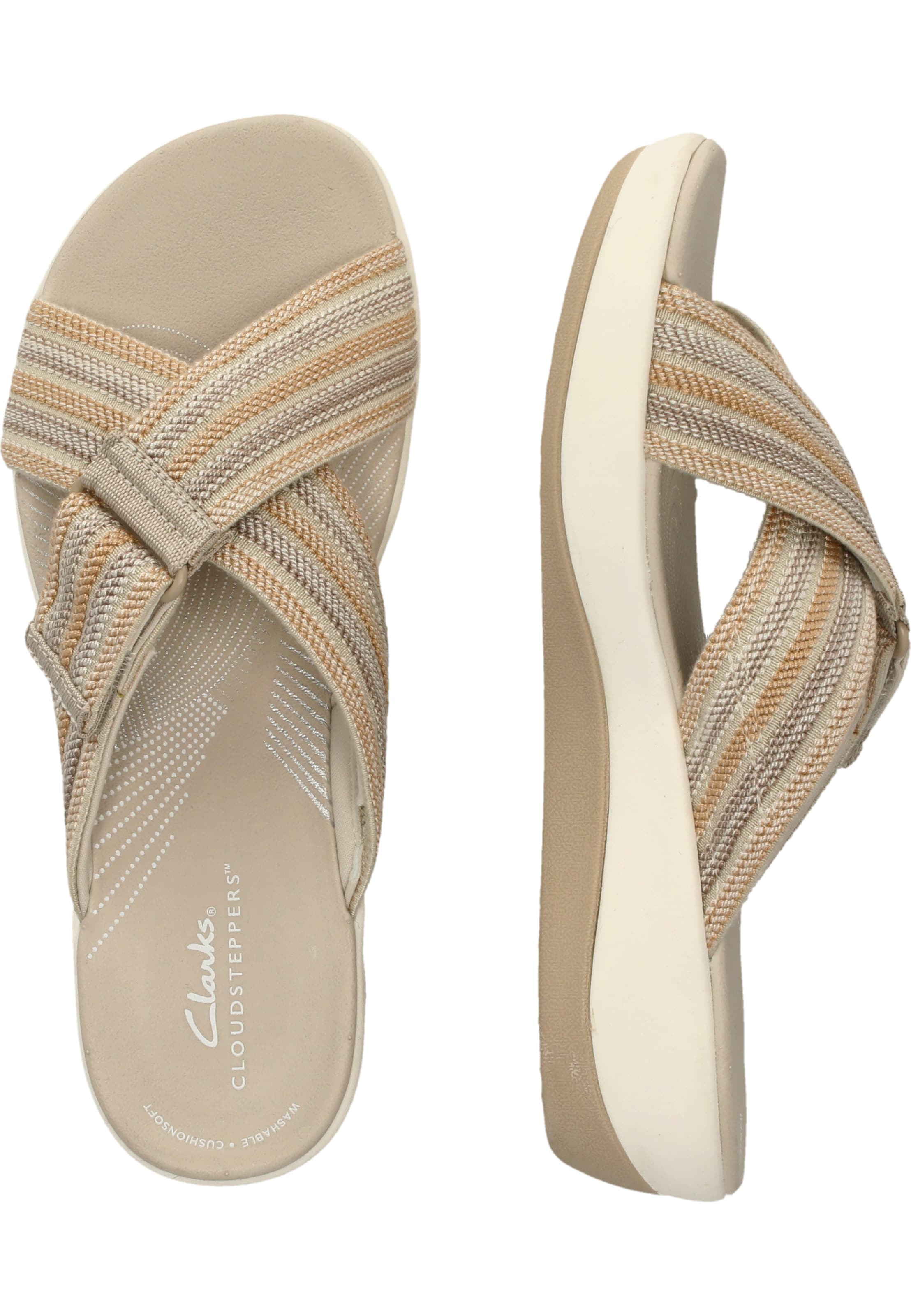 CLARKS Sandale 'Arla Wave' in Beige