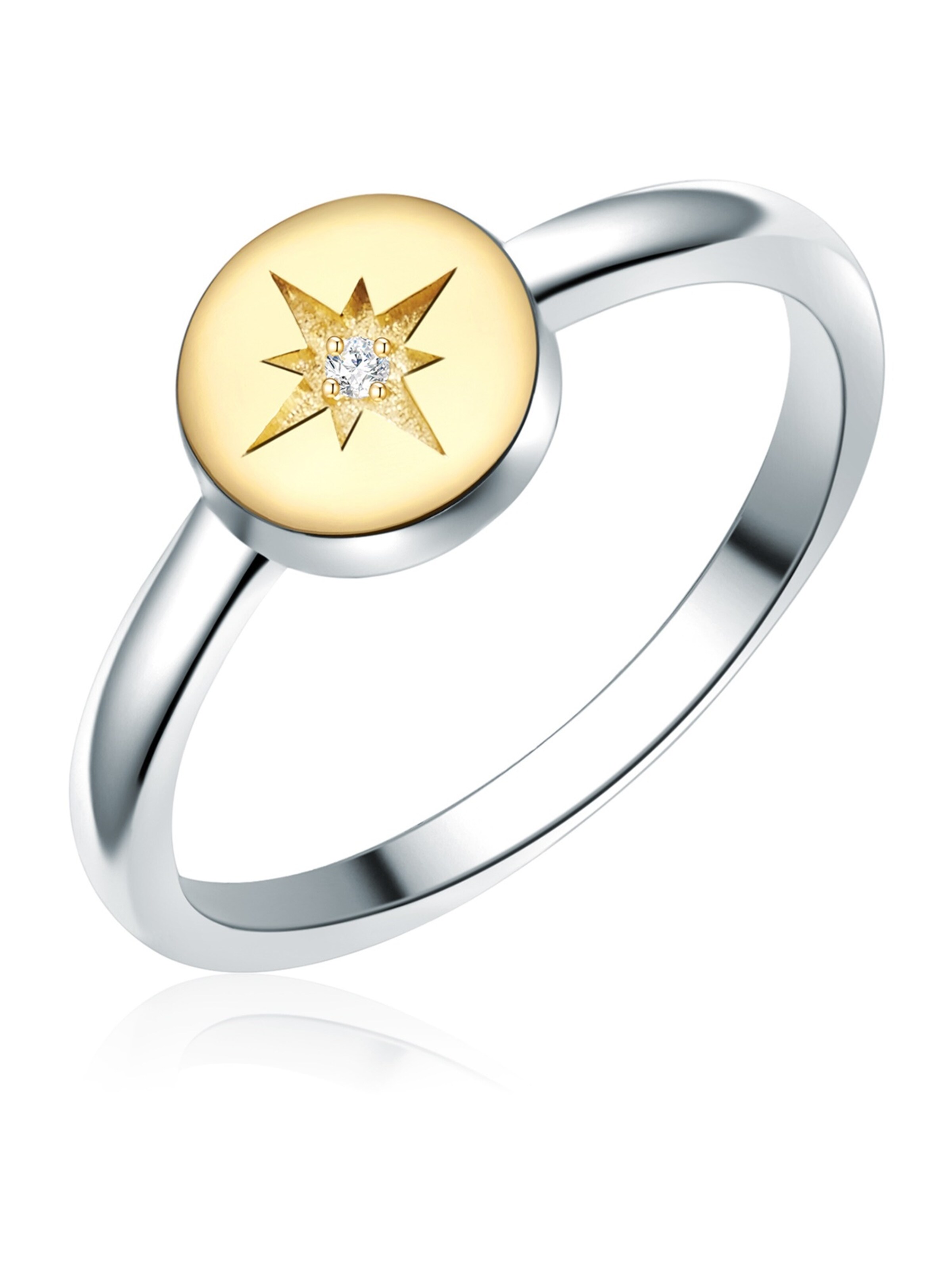 Lulu & Jane Ring in Zilver: voorkant