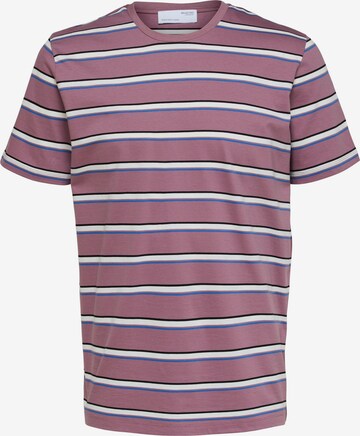 T-Shirt 'Bertie' SELECTED HOMME en violet : devant