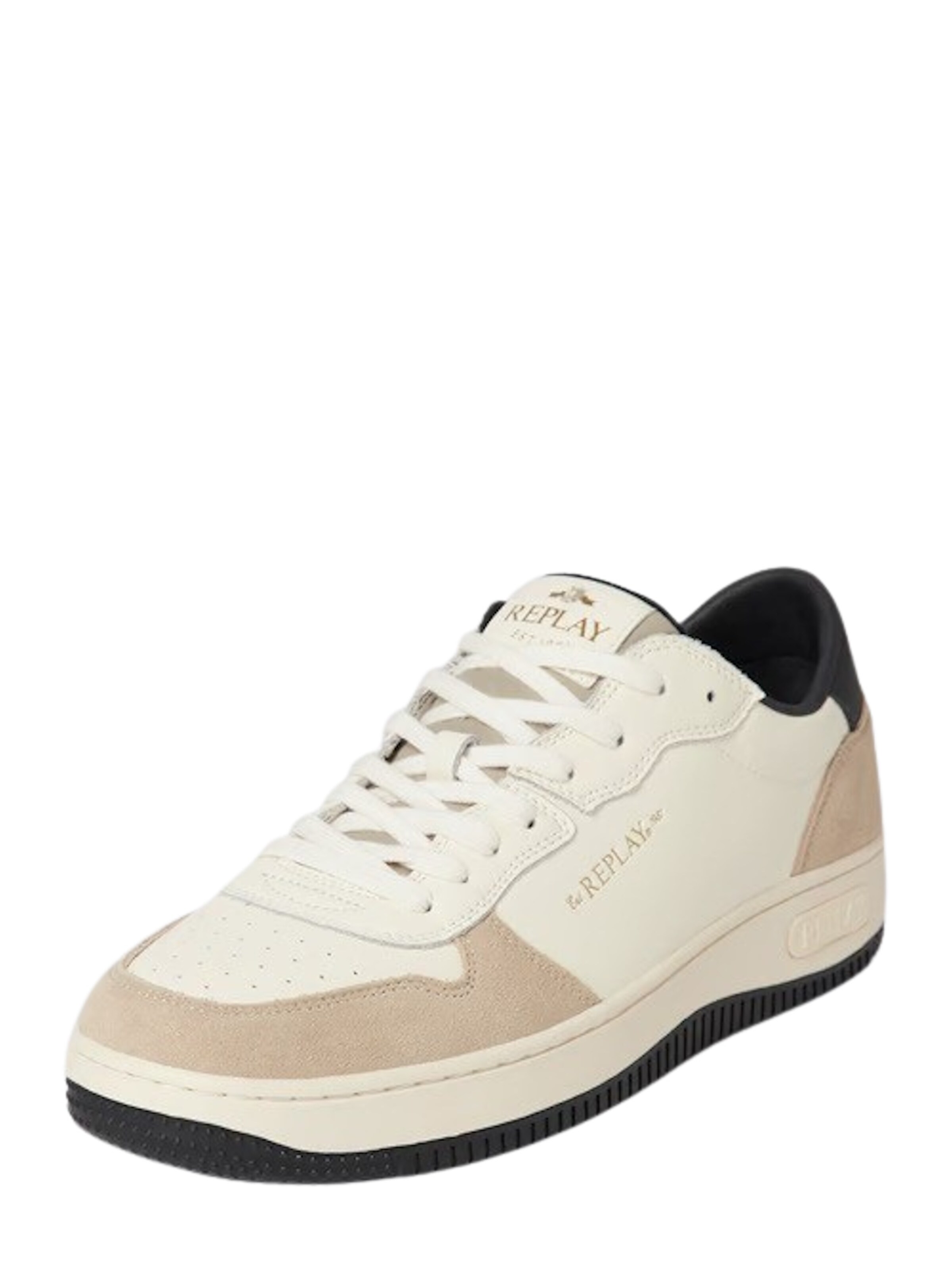 REPLAY Sneakers laag in Beige: voorkant