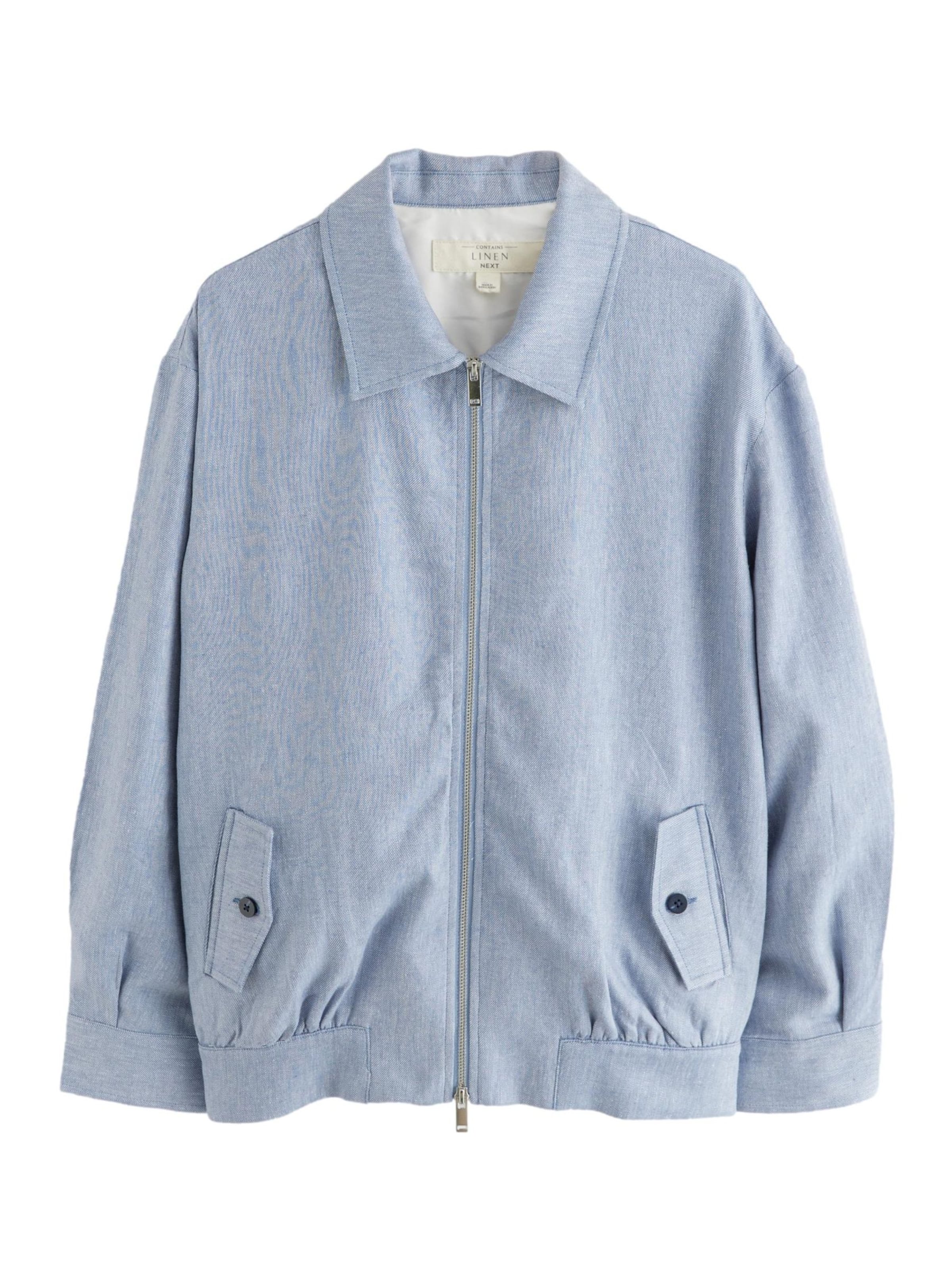 Next Tussenjas in Blauw: voorkant