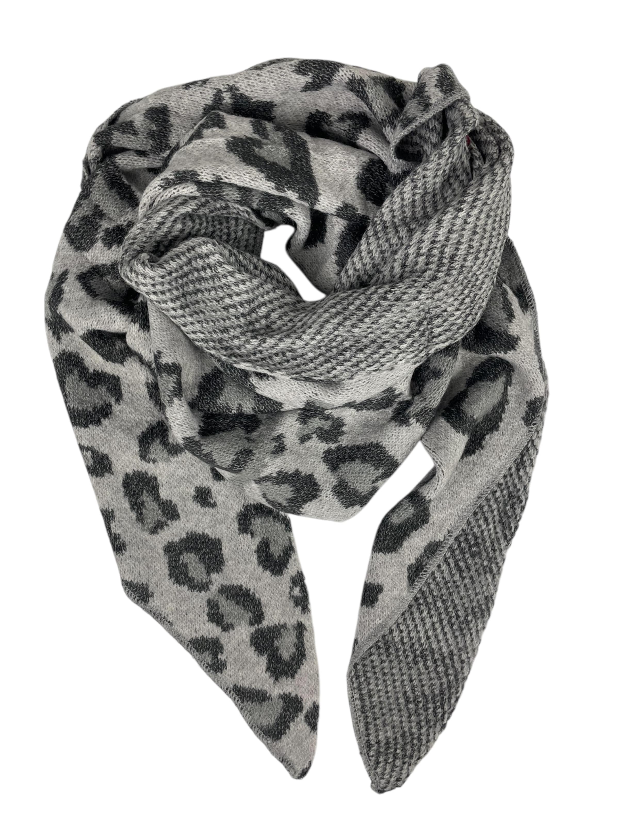Kumixi Scarf 'Leo' in Grey: front