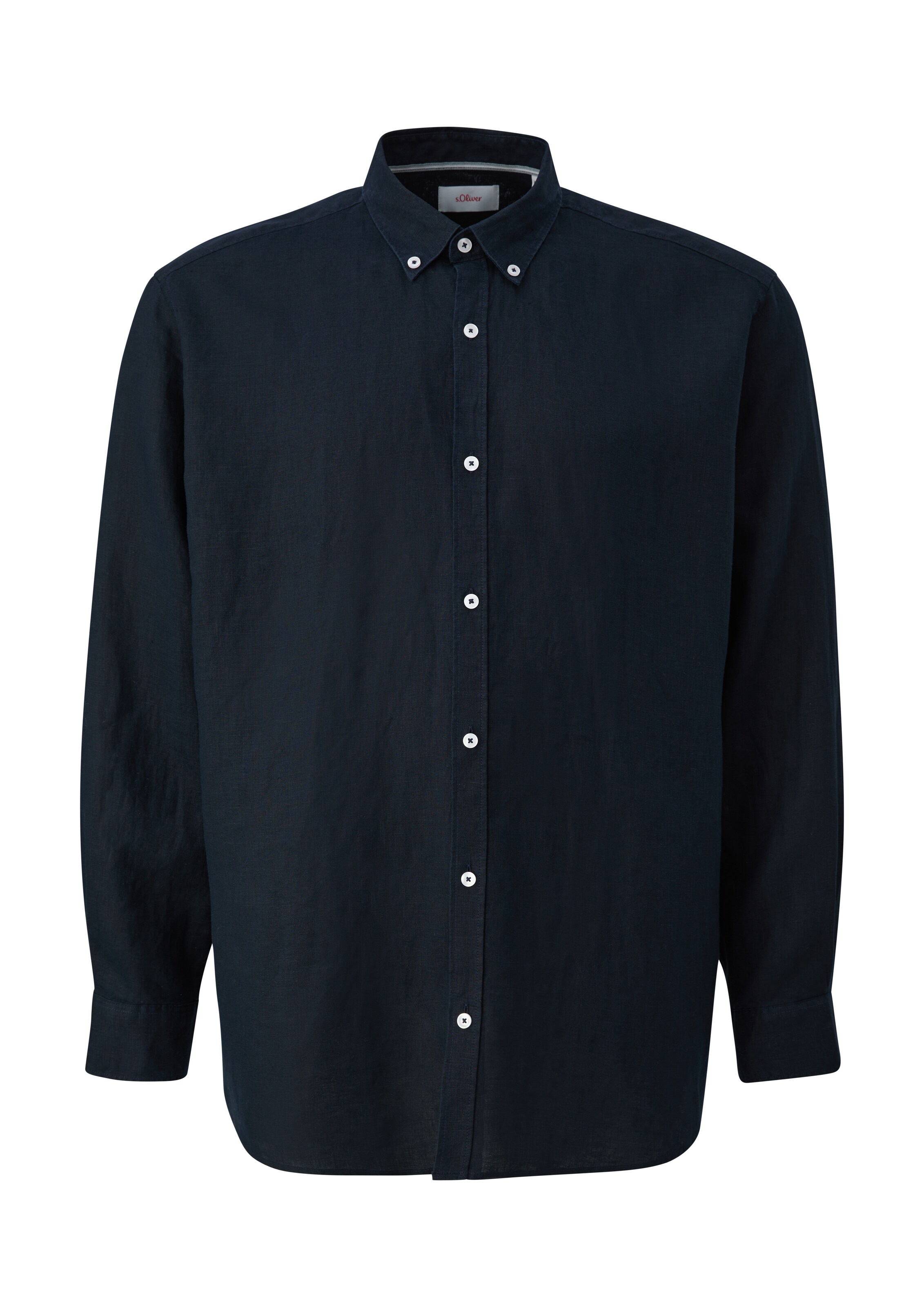 s.Oliver Men Big Sizes Hemd in Blau: Vorderseite