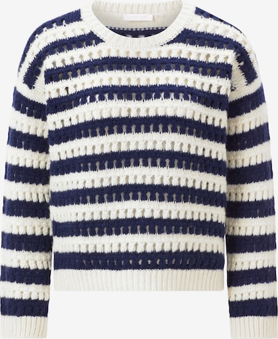 Rich & Royal Pullover in dunkelblau / weiß, Produktansicht