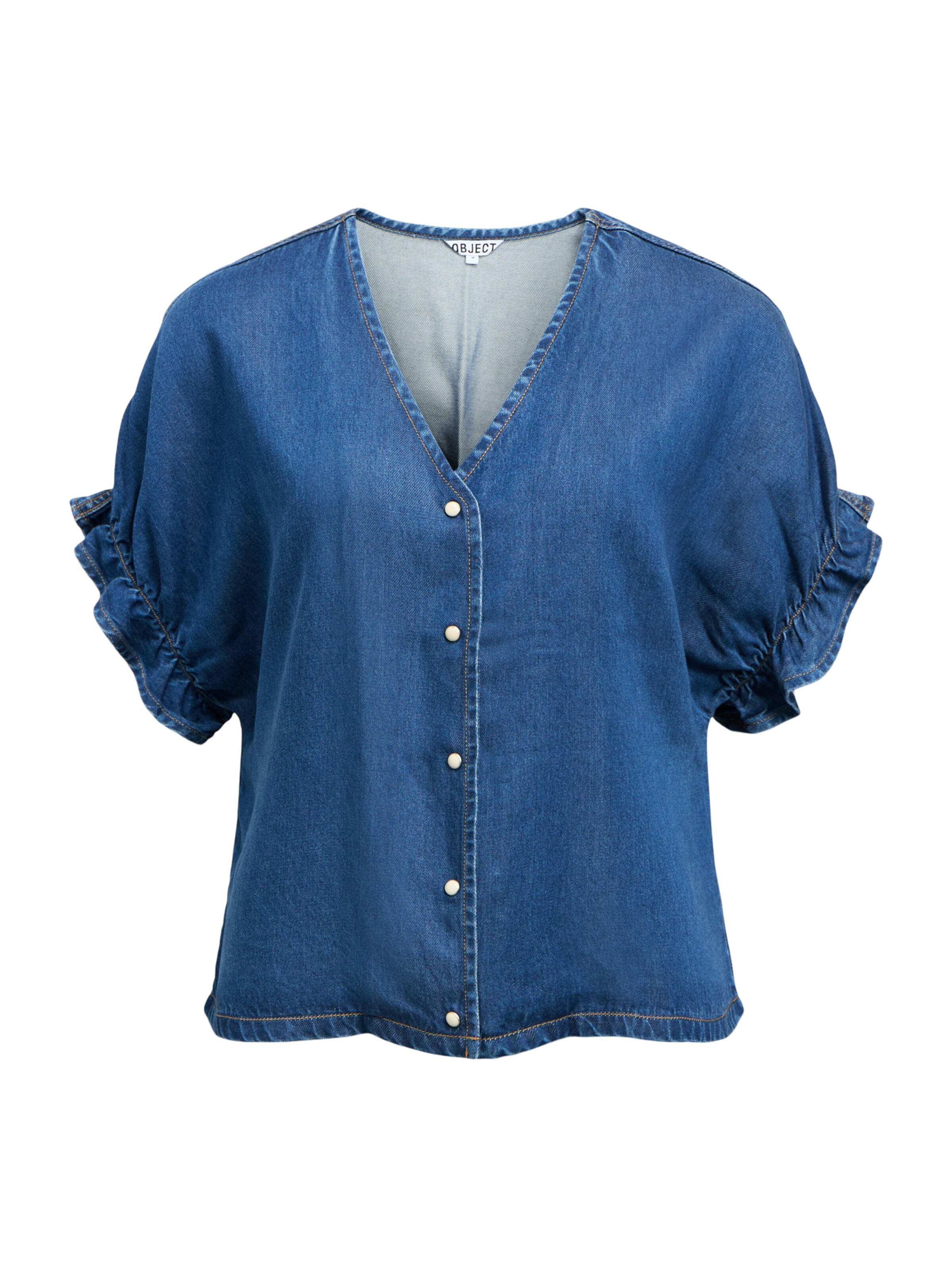 OBJECT Bluza 'OBJFRAME' | modra barva: sprednja stran