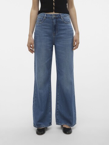 VERO MODA Wide Leg Jeans 'KATHY' i blå: forside