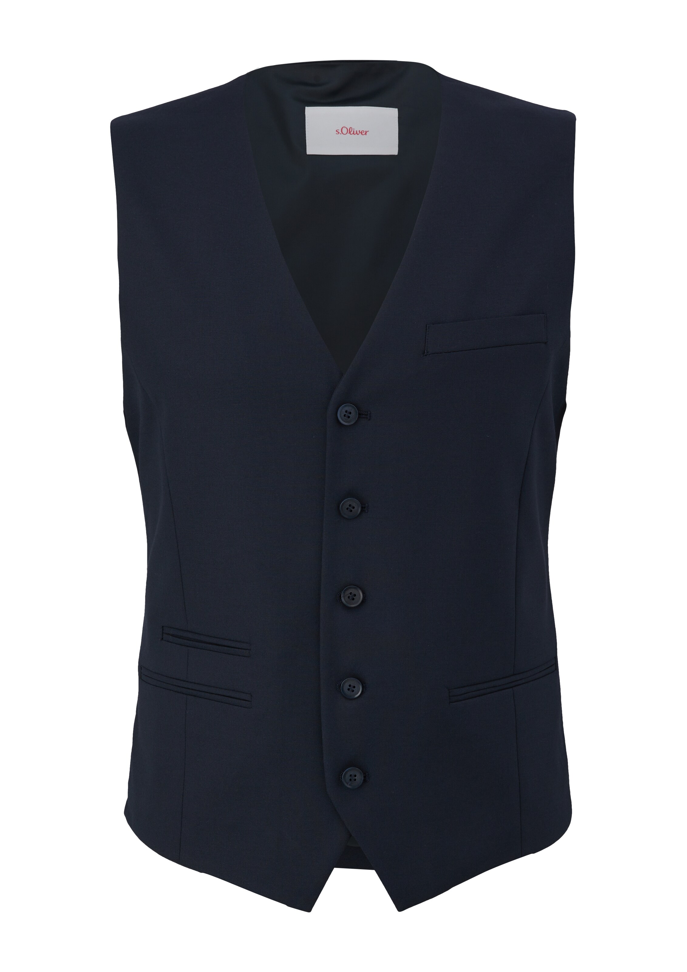 s.Oliver Gilet in Blauw: voorkant
