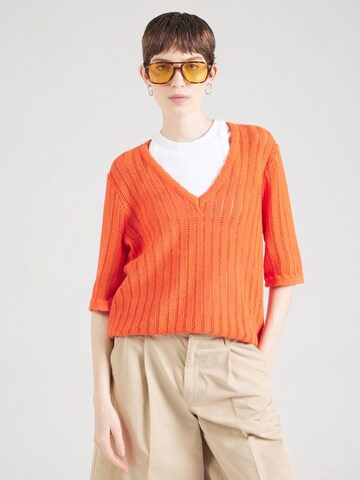 NÜMPH Sweater 'NUPOELLE' in Orange: front