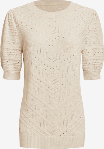 Pulover de la Imily Bela pe bej: față