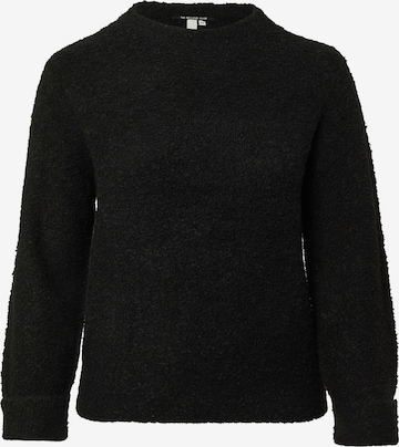 Pull-over QS en noir : devant