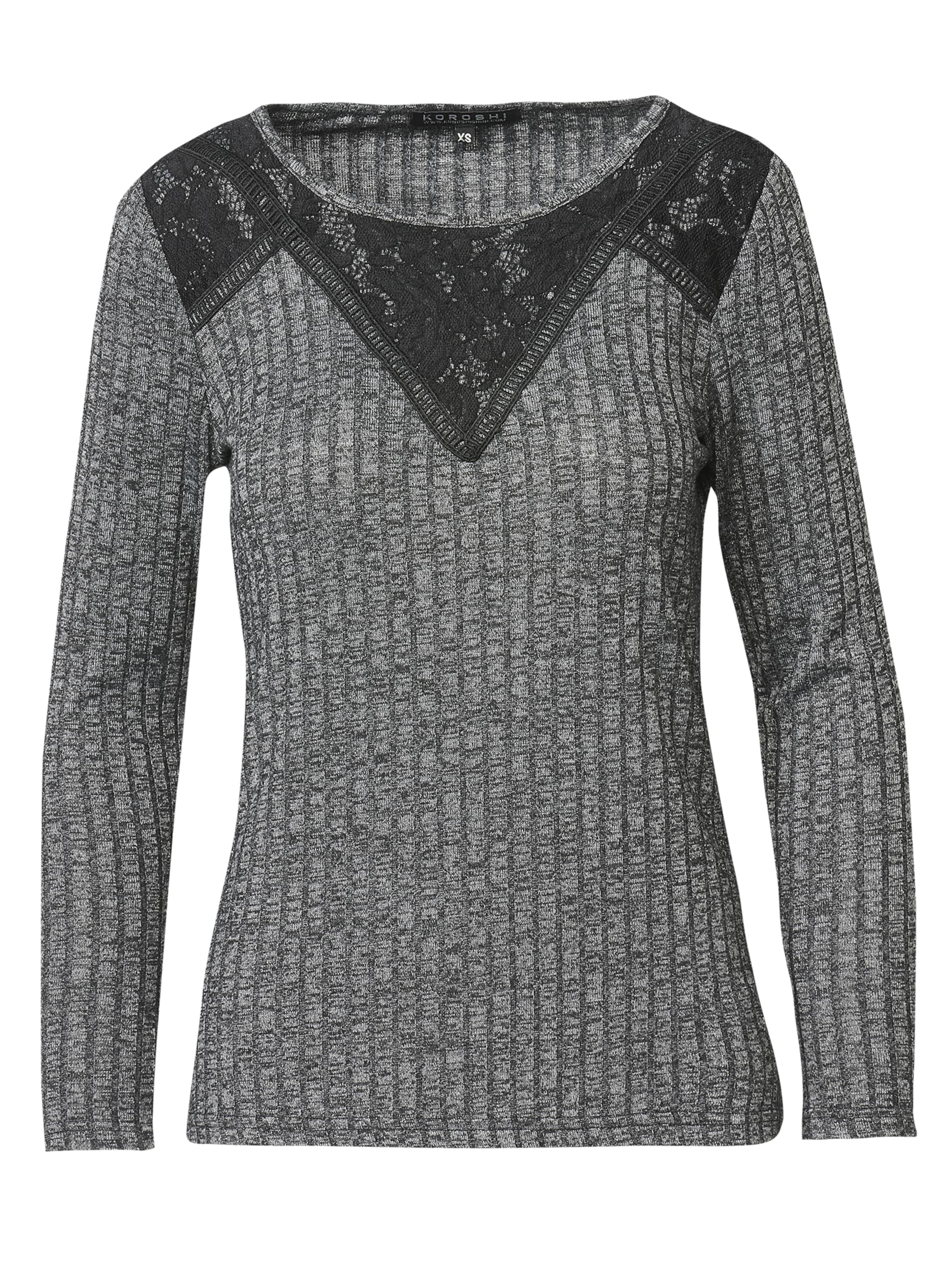 Pull-over KOROSHI en gris : devant