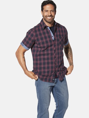 Jan Vanderstorm Comfort fit Overhemd 'Teoper' in Rood