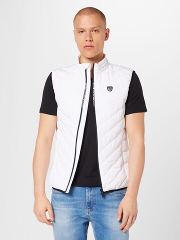 Gilet di EA7 Emporio Armani in bianco: frontale