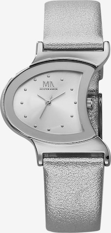 Montre à affichage analogique MeisterAnker en argent : devant