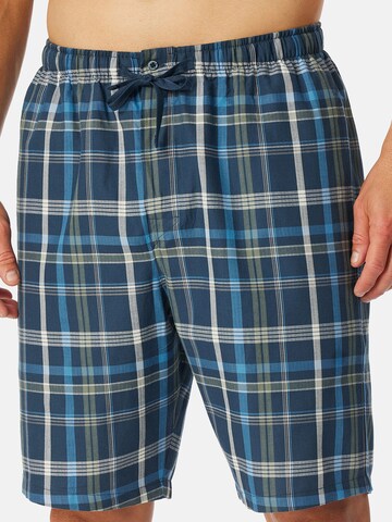 Pantalon de pyjama ' Bermuda - Mix + Relax ' SCHIESSER en bleu