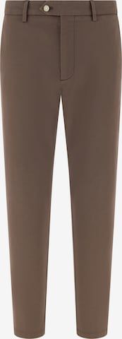 Boggi Milano Slimfit Hose in Braun: Vorderseite