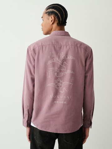 Next - Ajuste regular Camisa en rosa: frente