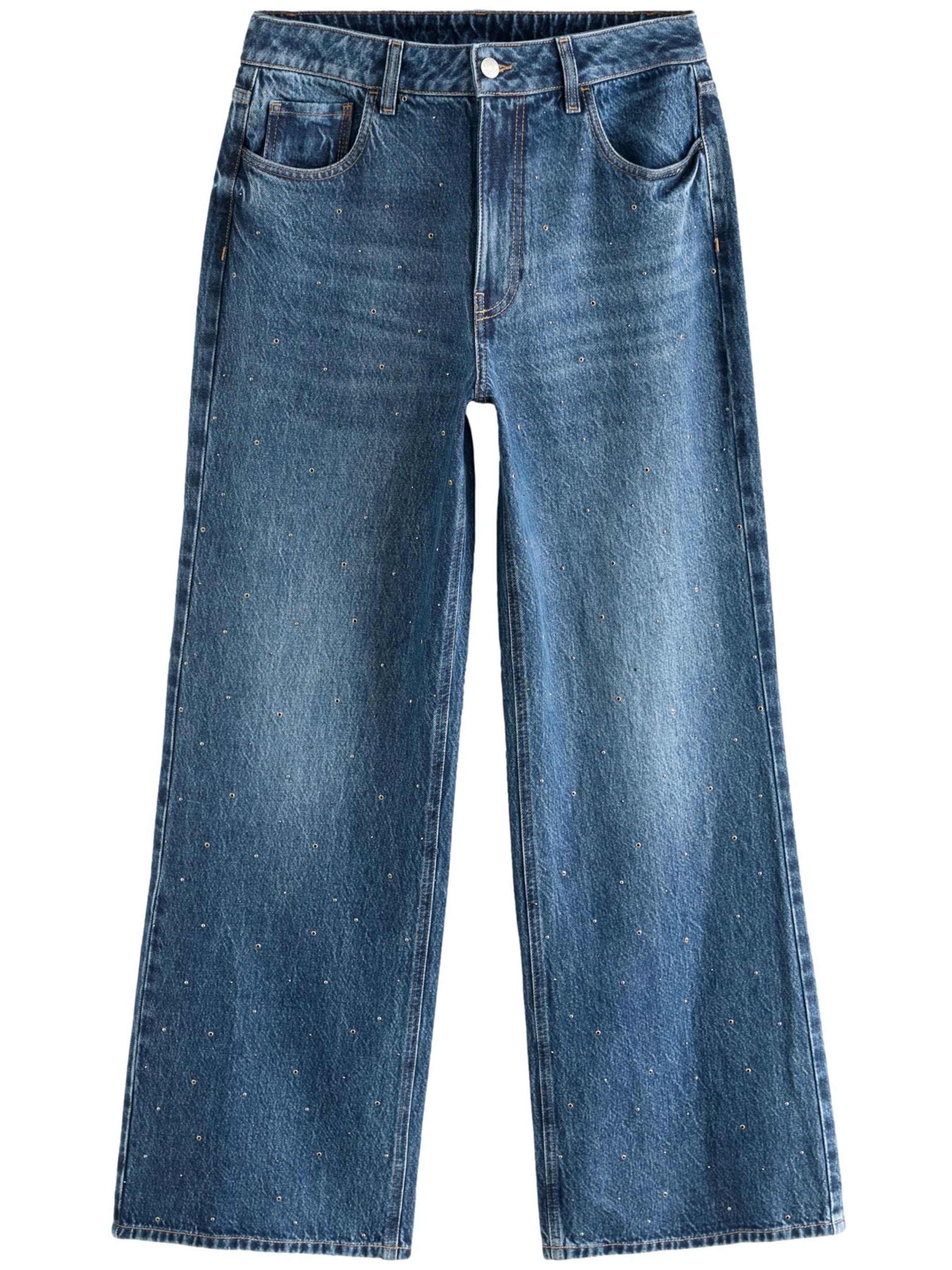 Jeans Next pe albastru denim, Vizualizare produs