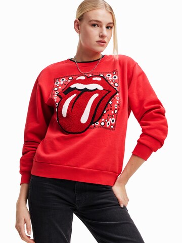 sarkans Desigual Sportisks džemperis: no priekšpuses