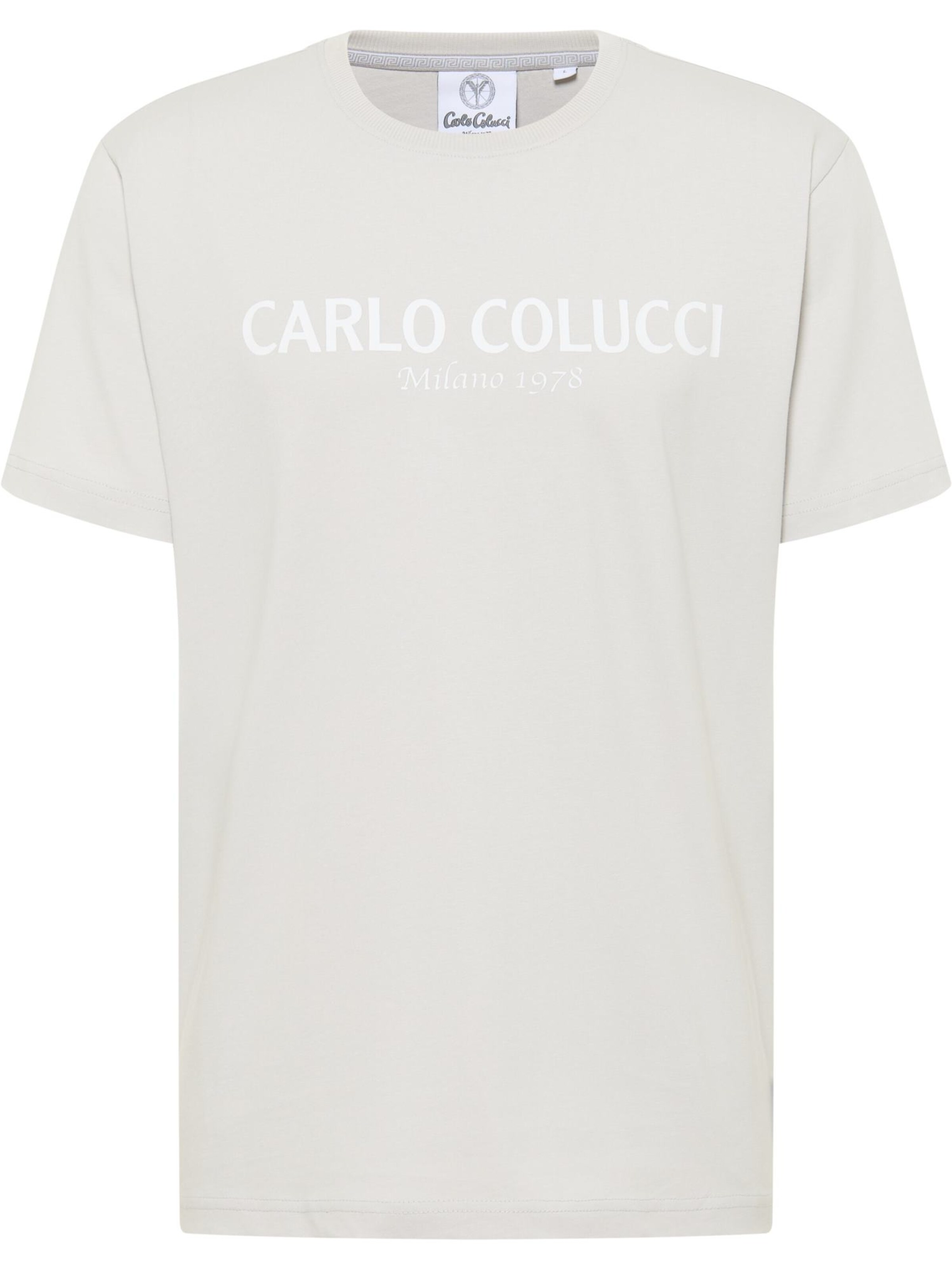 Carlo Colucci Shirt 'di Comun' in Grijs: voorkant