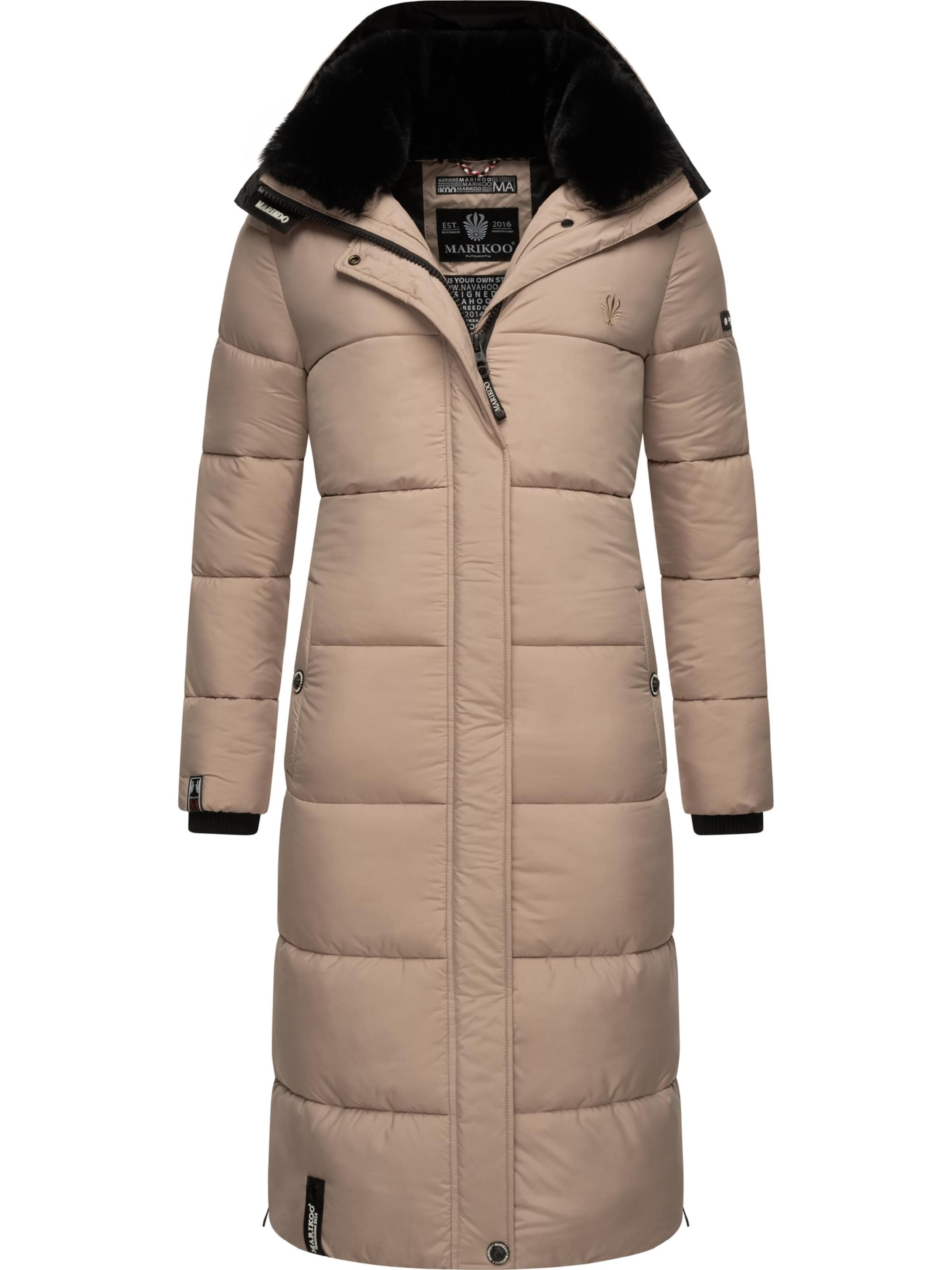 Manteau d’hiver MARIKOO en gris : devant