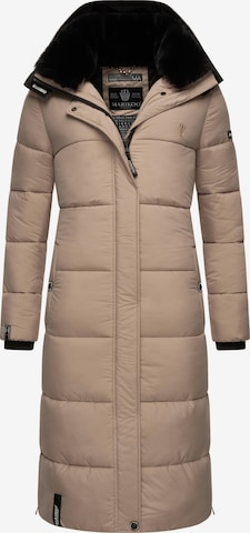 MARIKOO Winter Coat in Grey: front