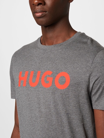 HUGO T-Shirt 'Dulivio' in Grau