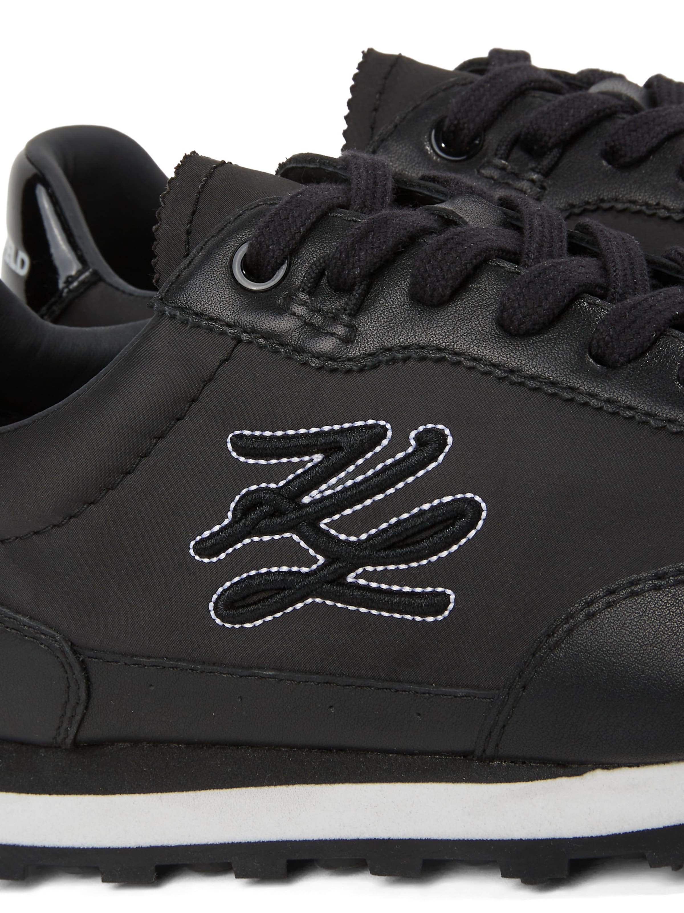 Karl Lagerfeld Σνίκερ χαμηλό 'Sonar' σε μαύρο