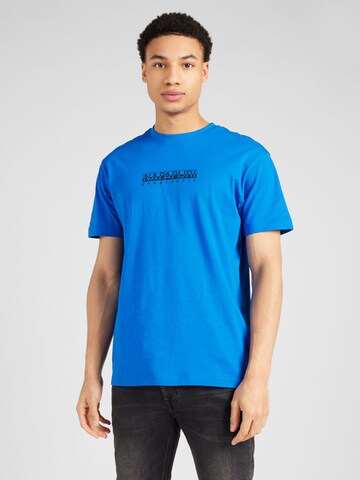 NAPAPIJRI - Camisa em azul: frente